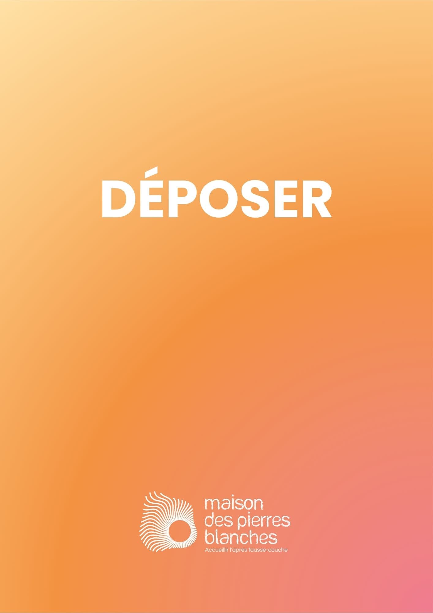 DEPOSER- Carnet d'écriture après une grossesse arrêtée (70 pages)